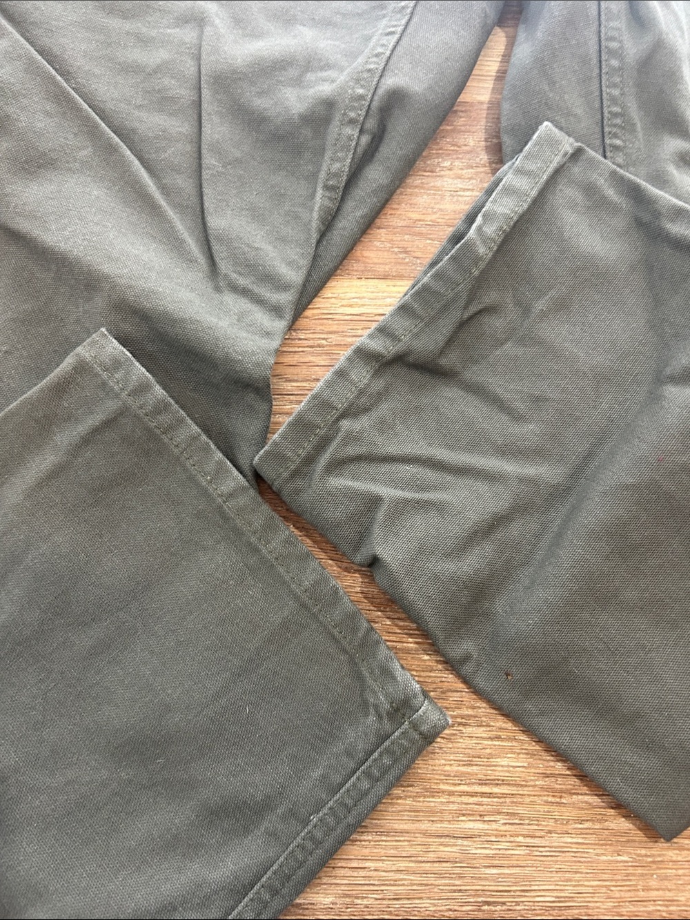 Carhartt Men's Olive Canvas carpenter Work size 31 - Picture 3 of 10
